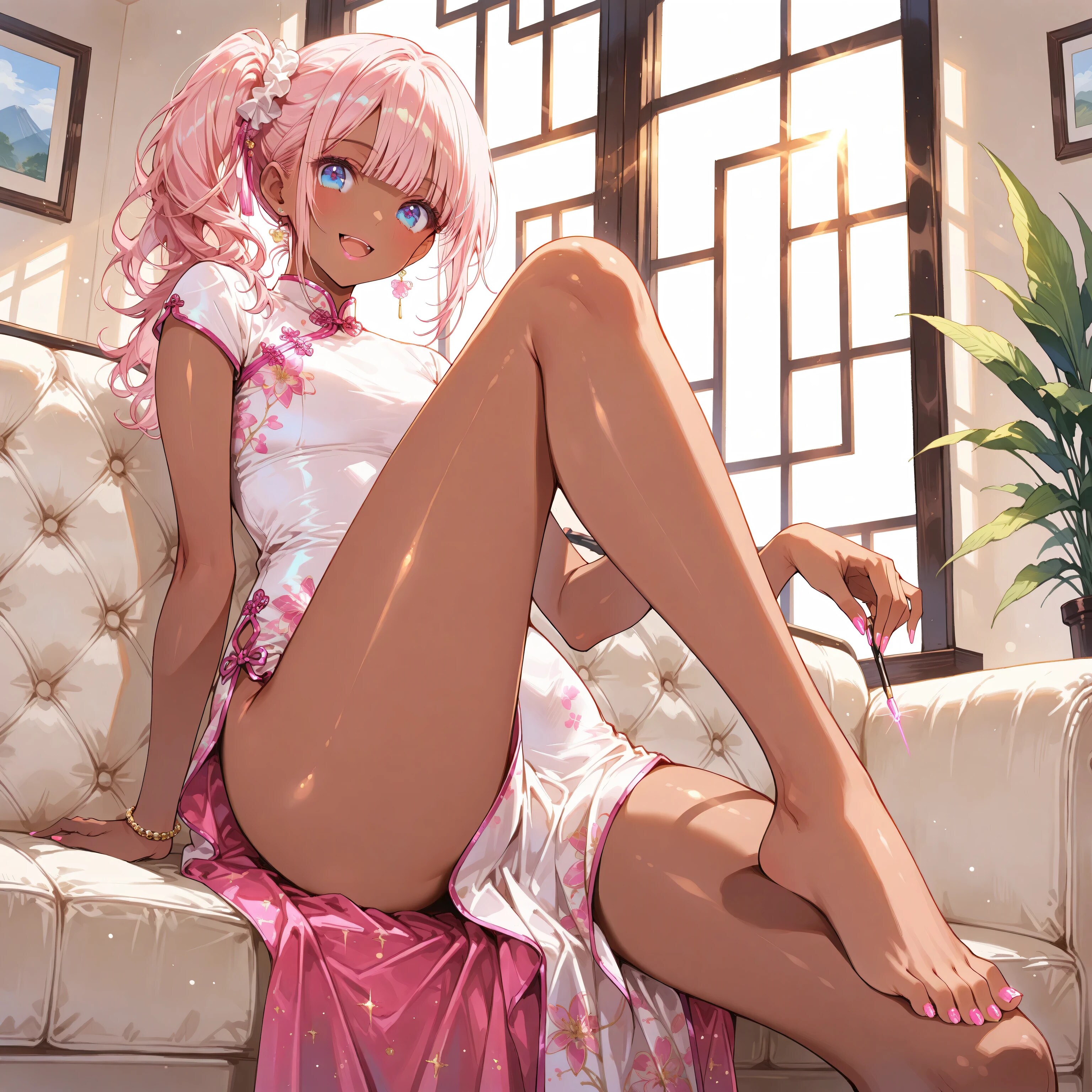 ペディキュア かわいく塗れたかな？