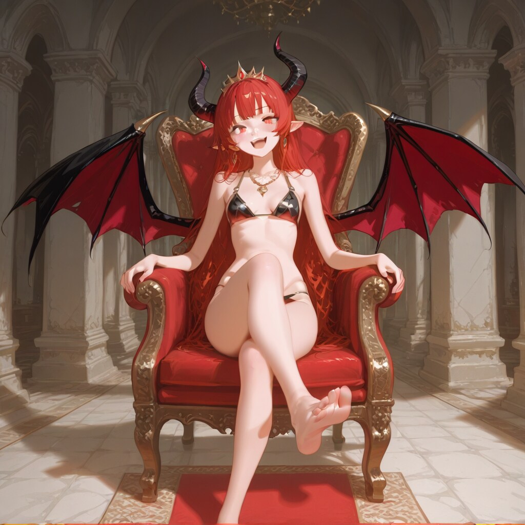 pegasusで玉座に座る悪魔っ子251211