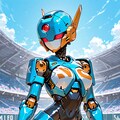WBC記念 野球ロボ少女 5枚目