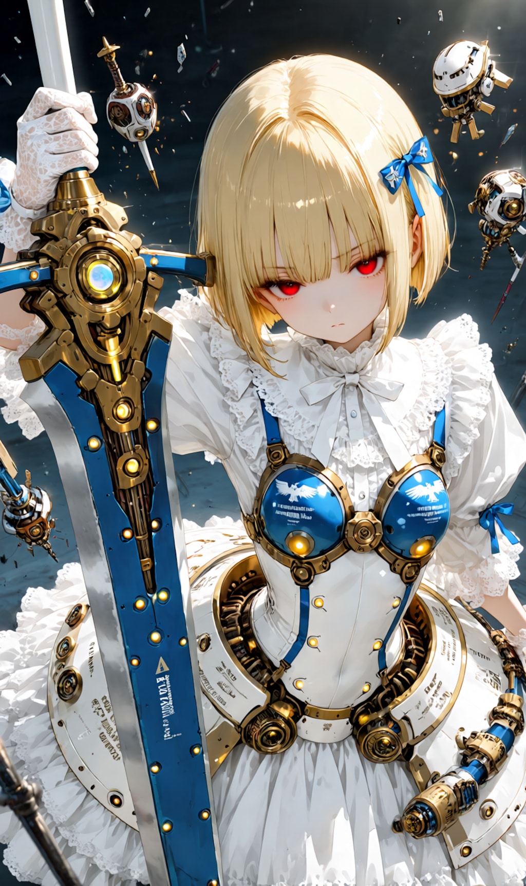 Armored Maid blue