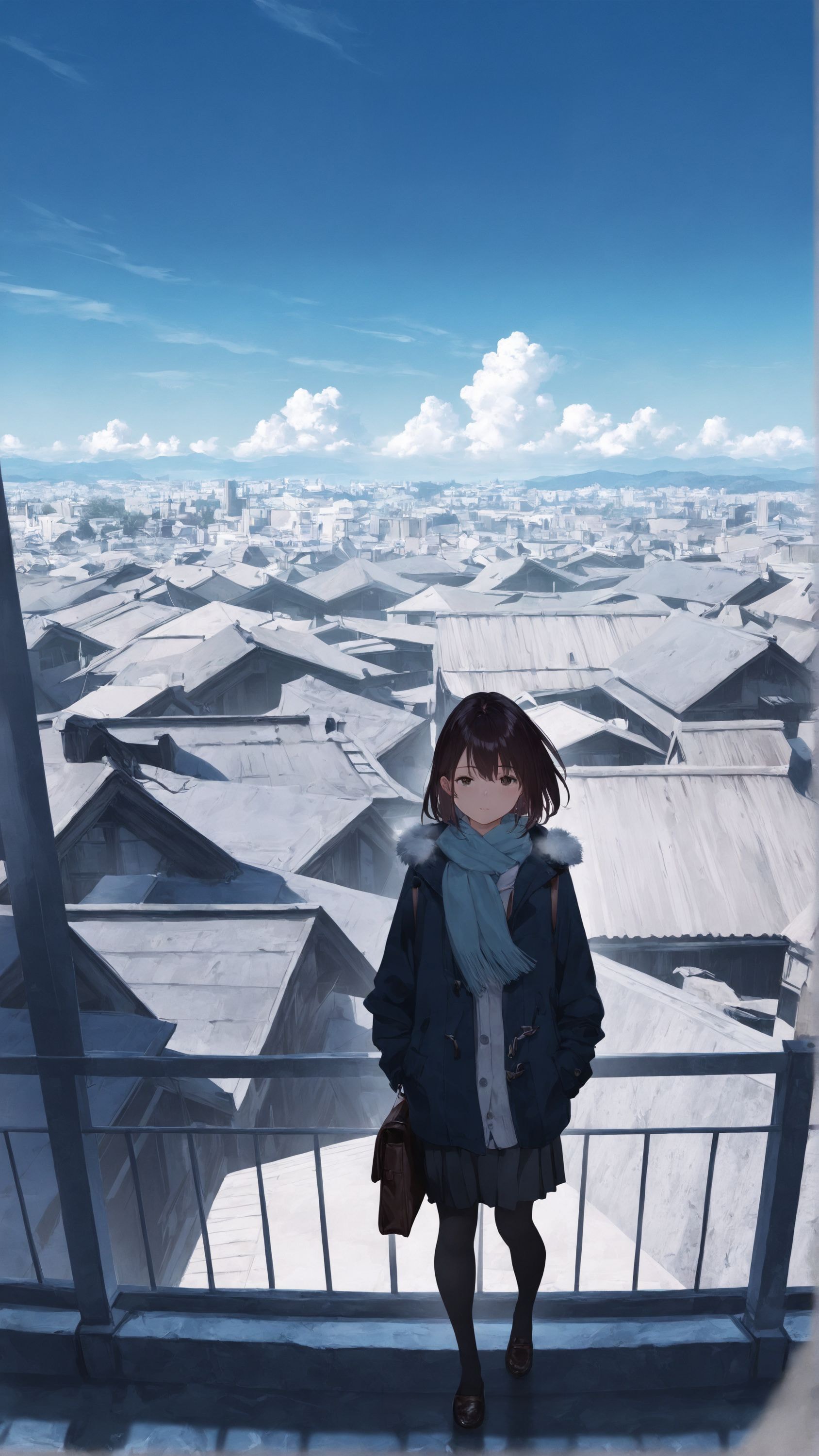 白銀の通学路 | の人気AIイラスト・グラビア