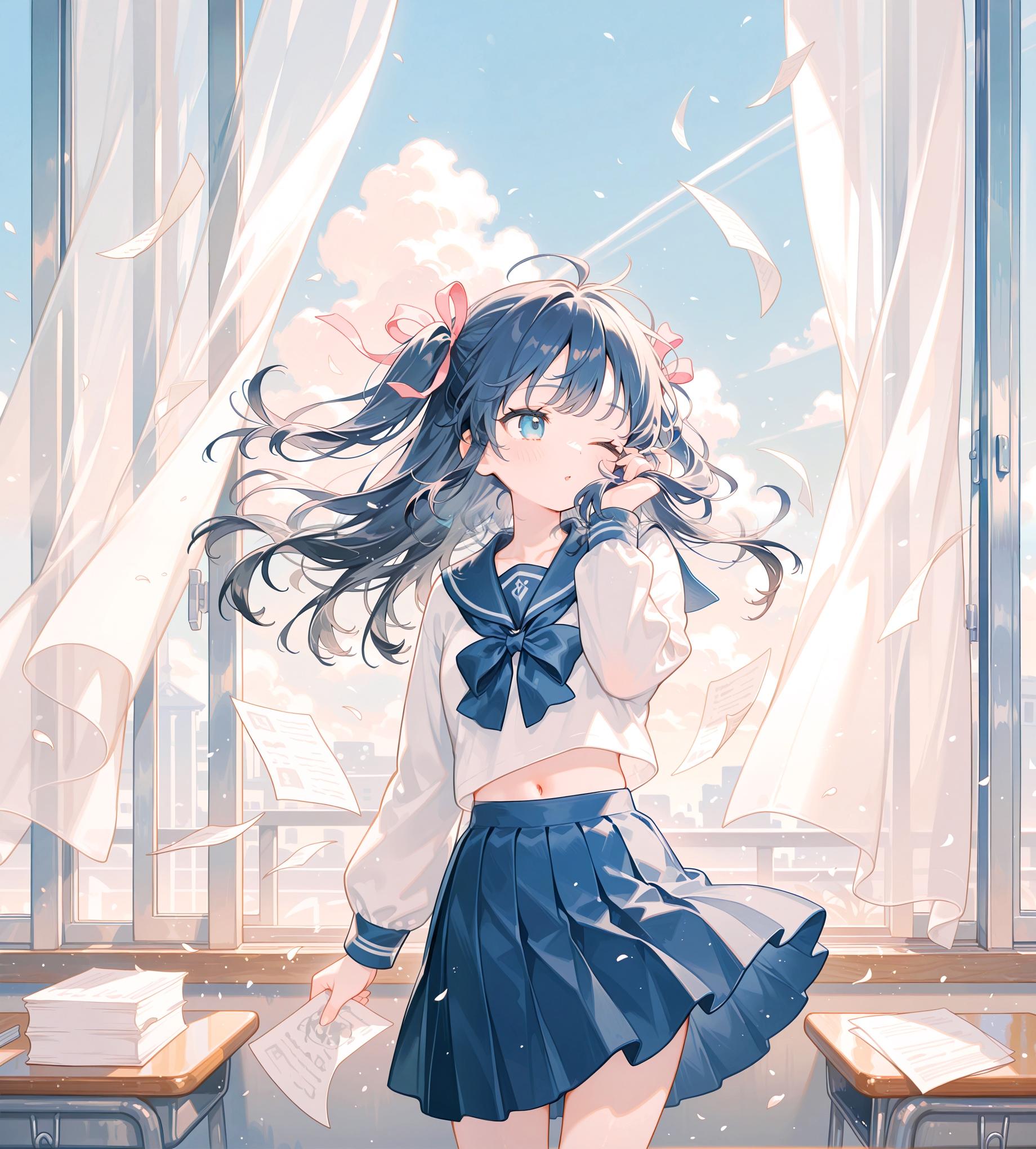 窓際の少女