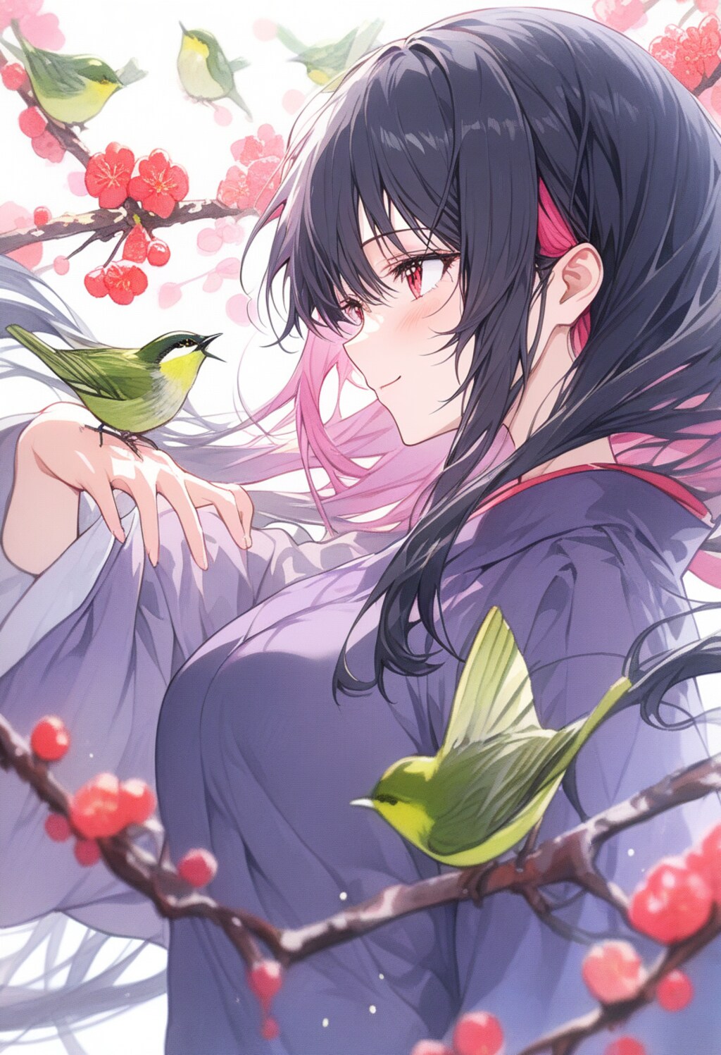 梅と鶯とリナちゃん