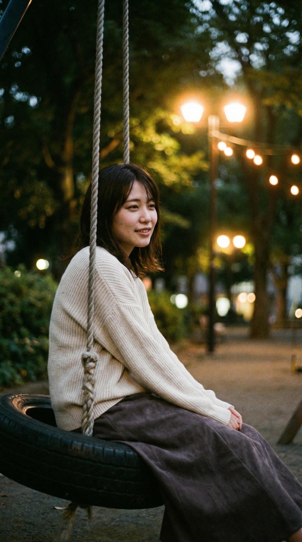 A Swing Between Childhood and Now