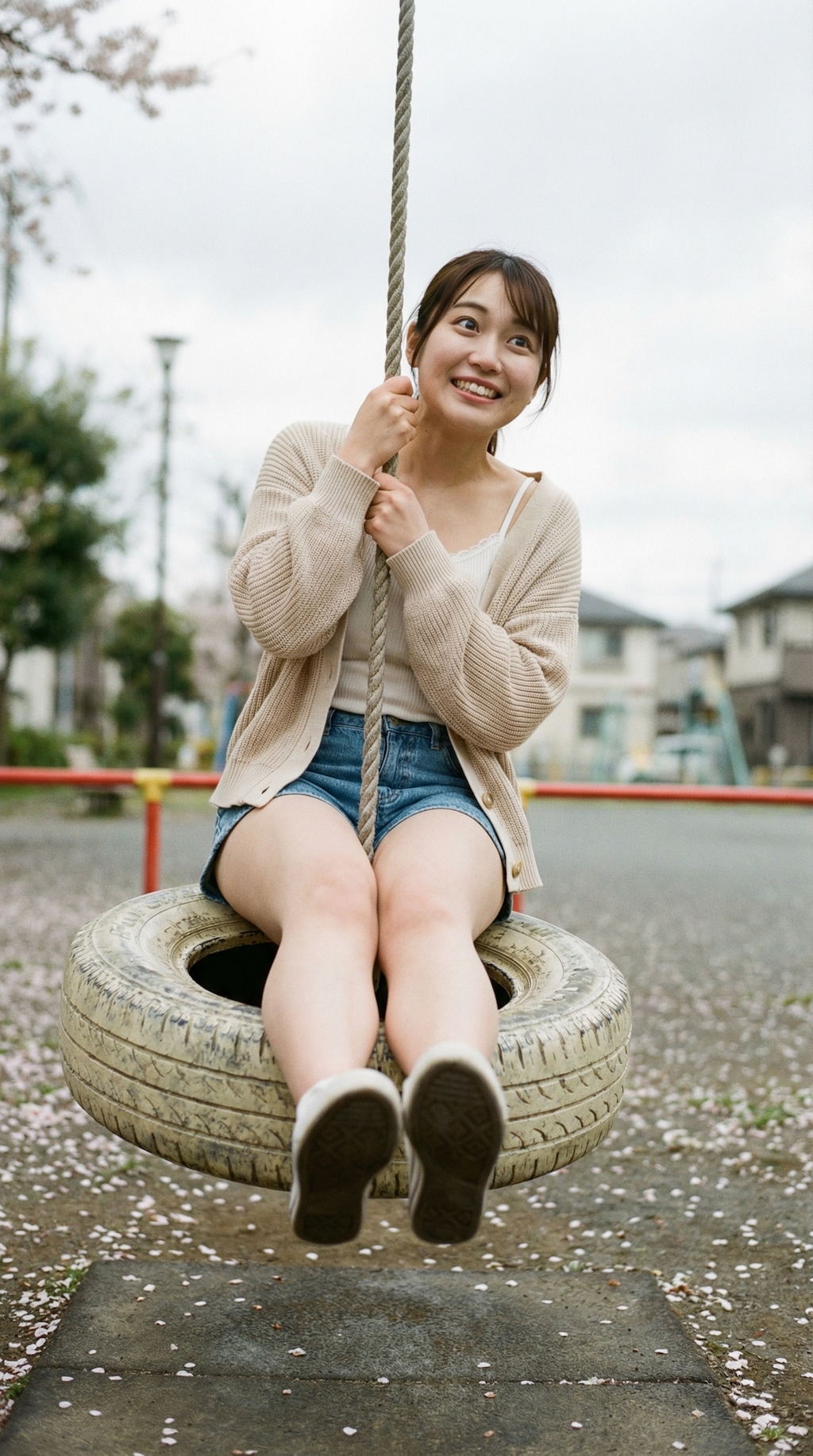 A Swing Between Childhood and Now