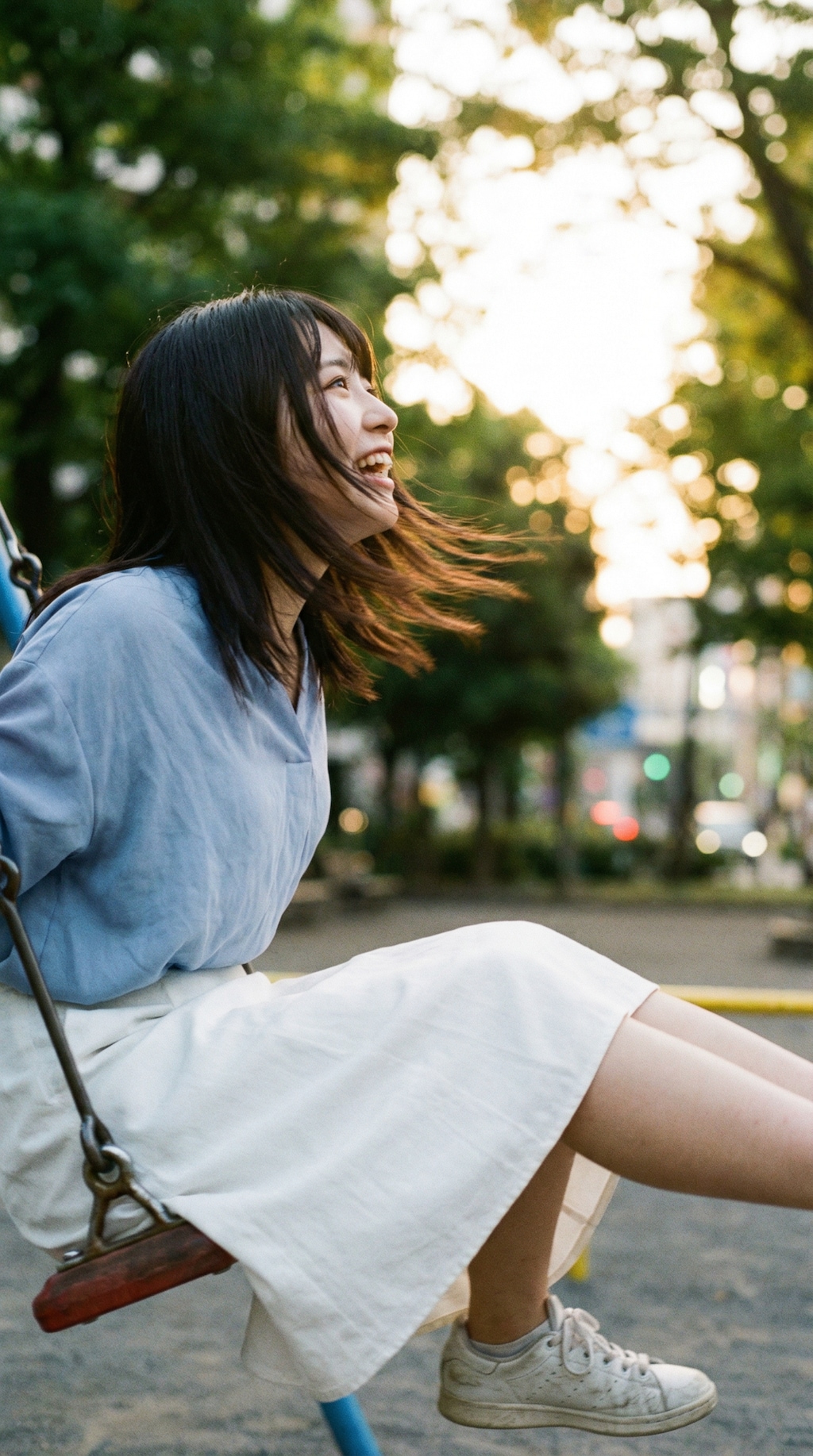 A Swing Between Childhood and Now