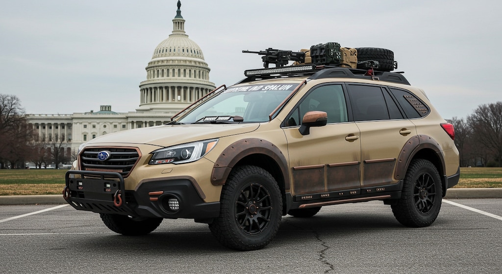 スバルレガシィアウトバック軍用車