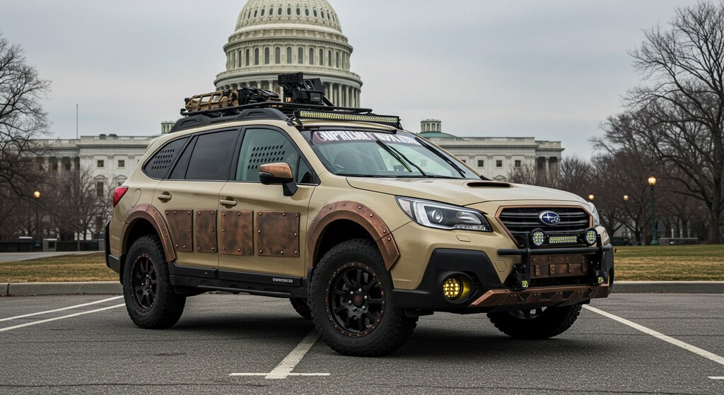 スバルレガシィアウトバック軍用車