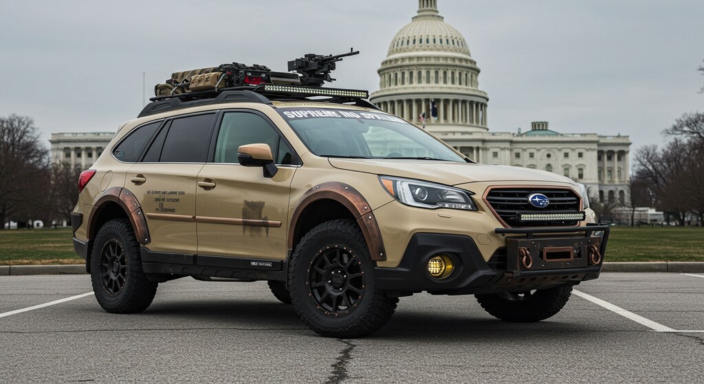 スバルレガシィアウトバック軍用車