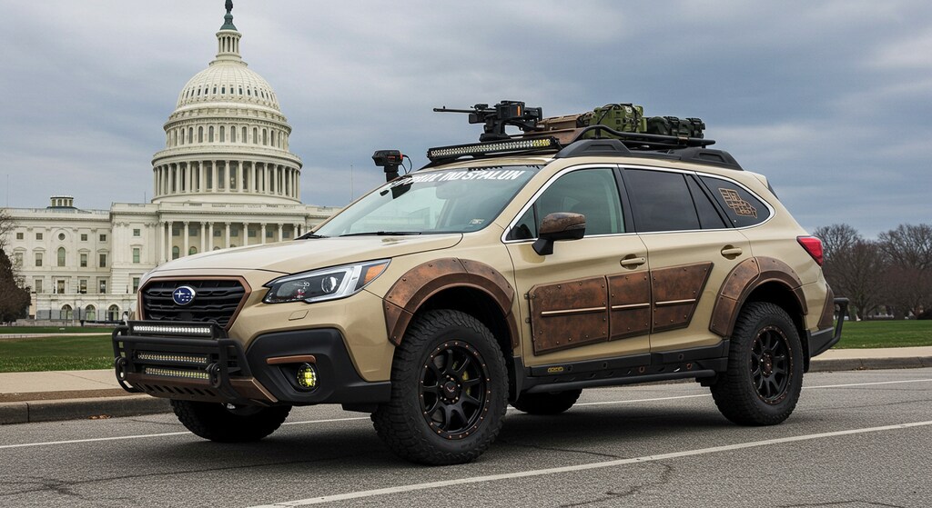 スバルレガシィアウトバック軍用車