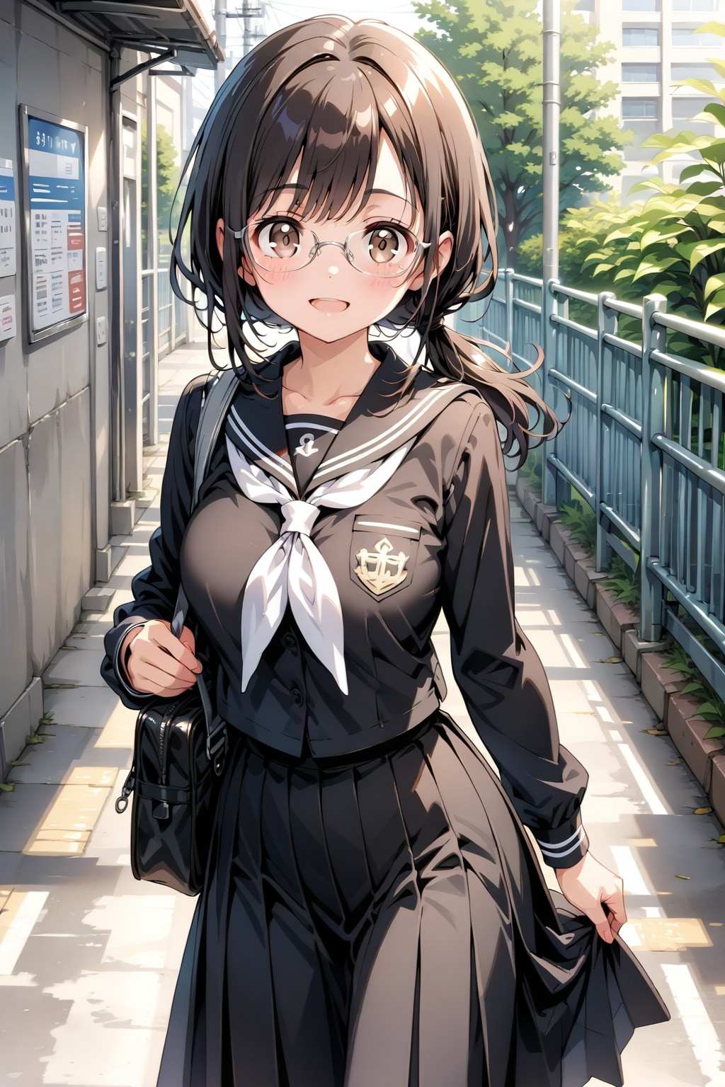 長女の制服姿の変遷　～市立中学校→県立高校～ | の人気AIイラスト・グラビア