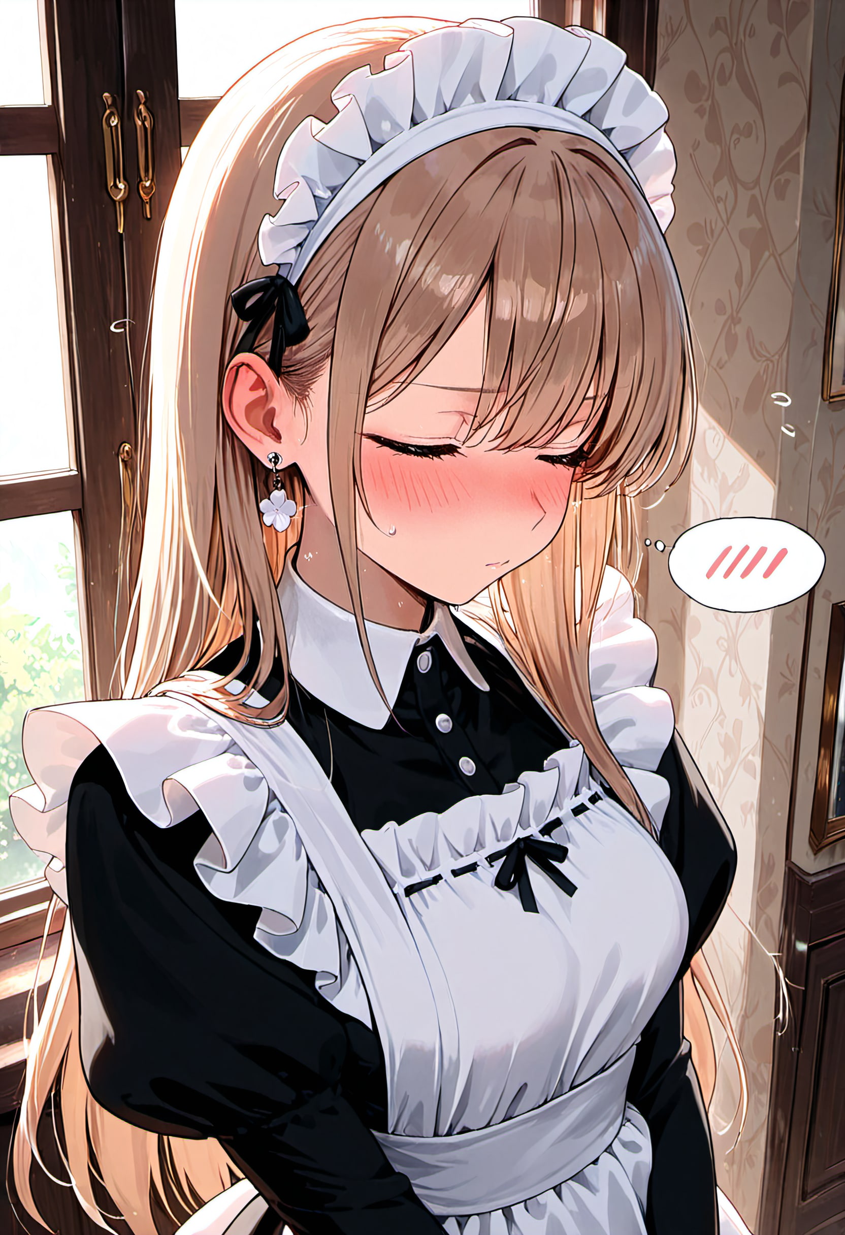 照れ照れメイドさん | の人気AIイラスト・グラビア