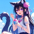 かき氷と、猫耳なうちの子♥その1-2(9枚) 6枚目