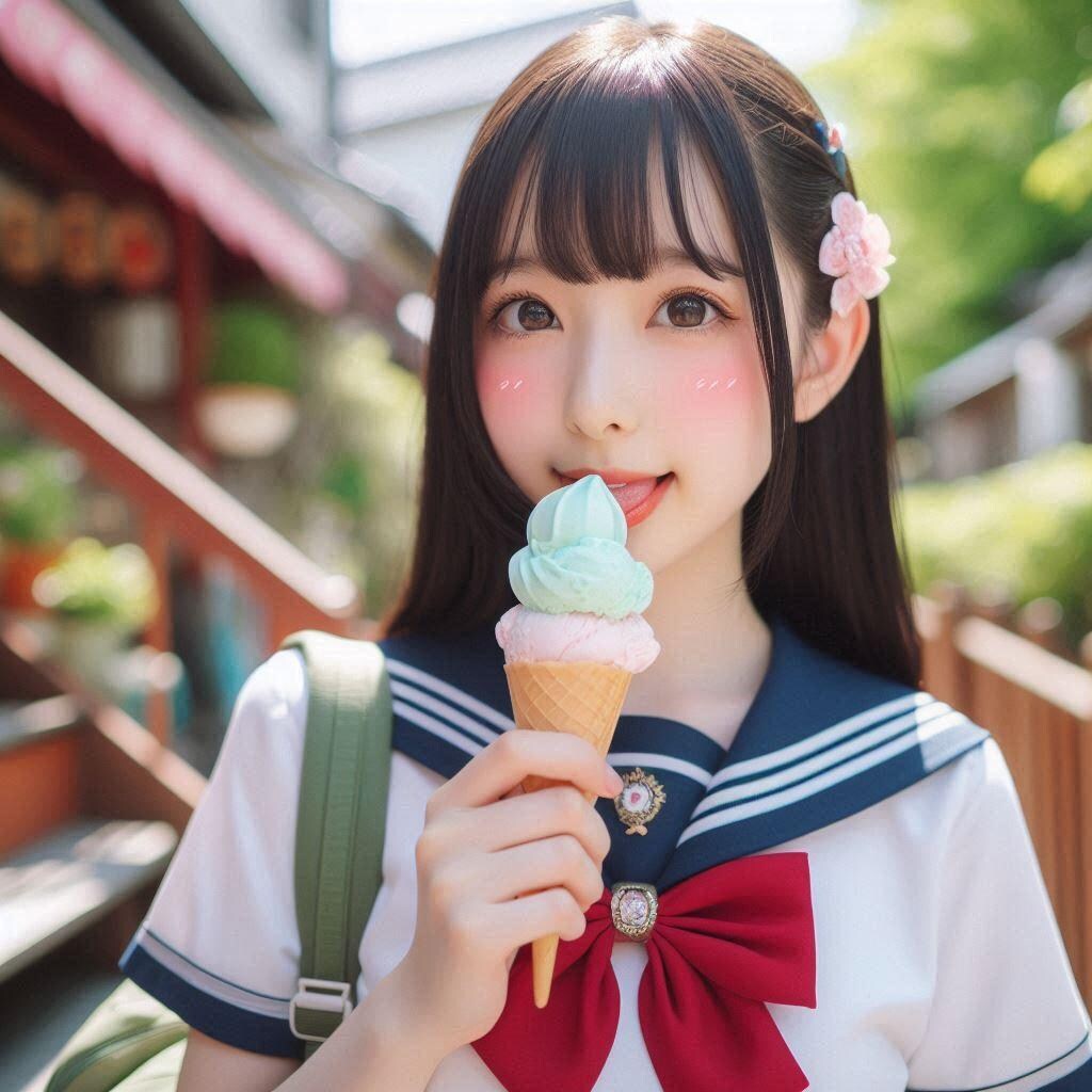 ピザ食べる女子とおまけ