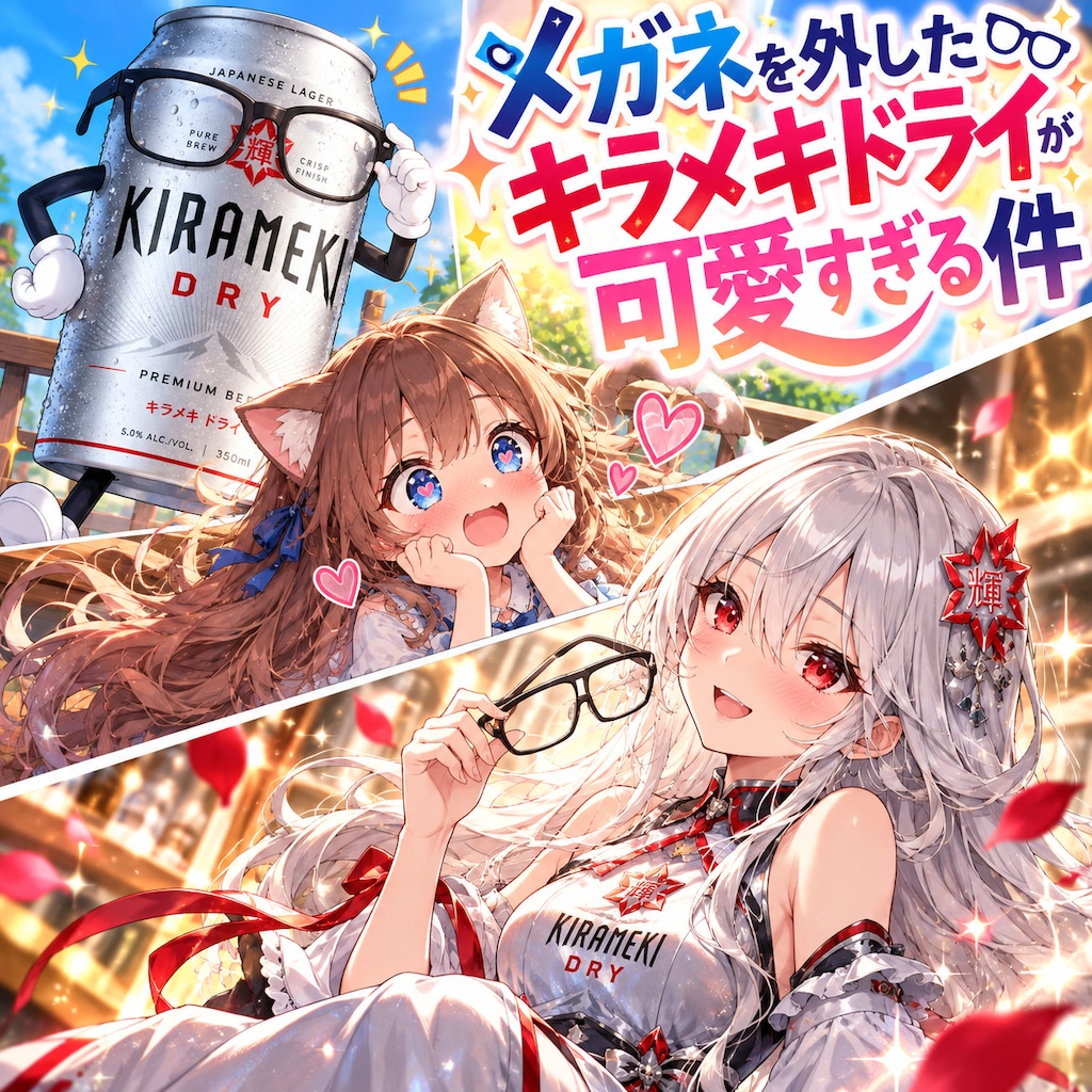 メガネを外したキラメキドライが可愛すぎる件の表紙