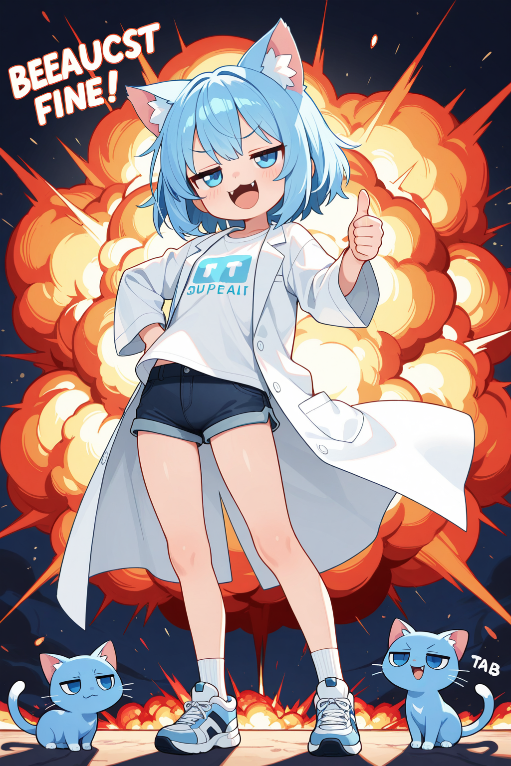 白衣とショートパンツの組み合わせは如何でしょうか？😅