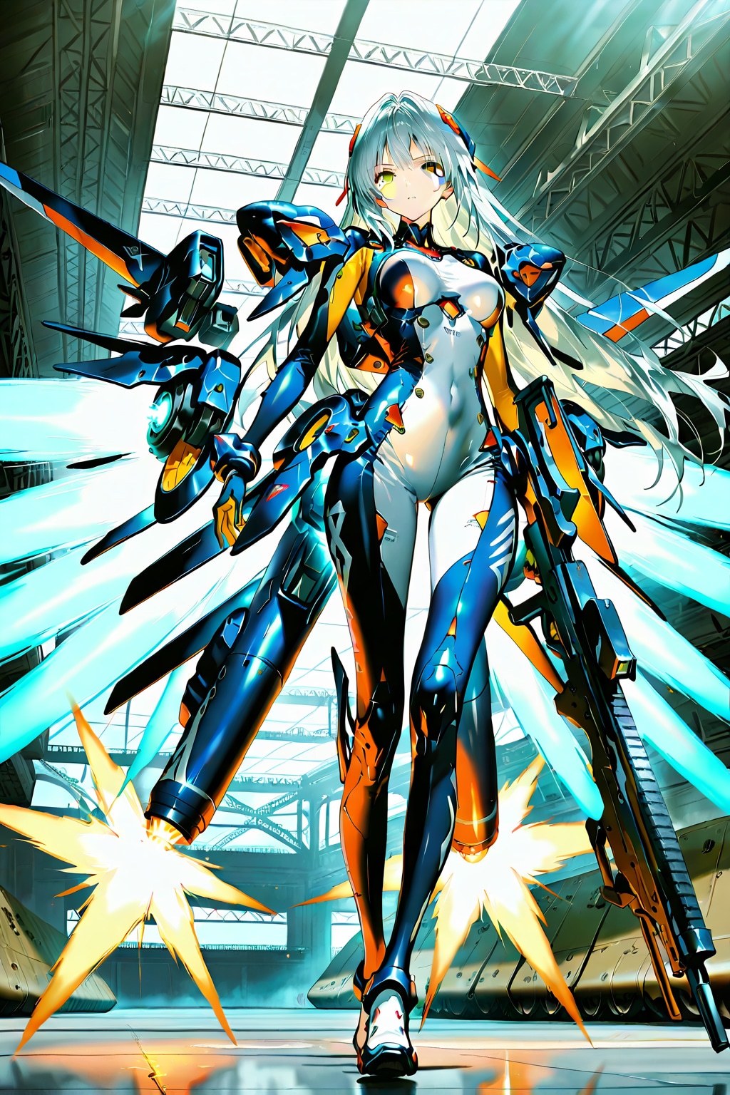 出撃前のメカ娘