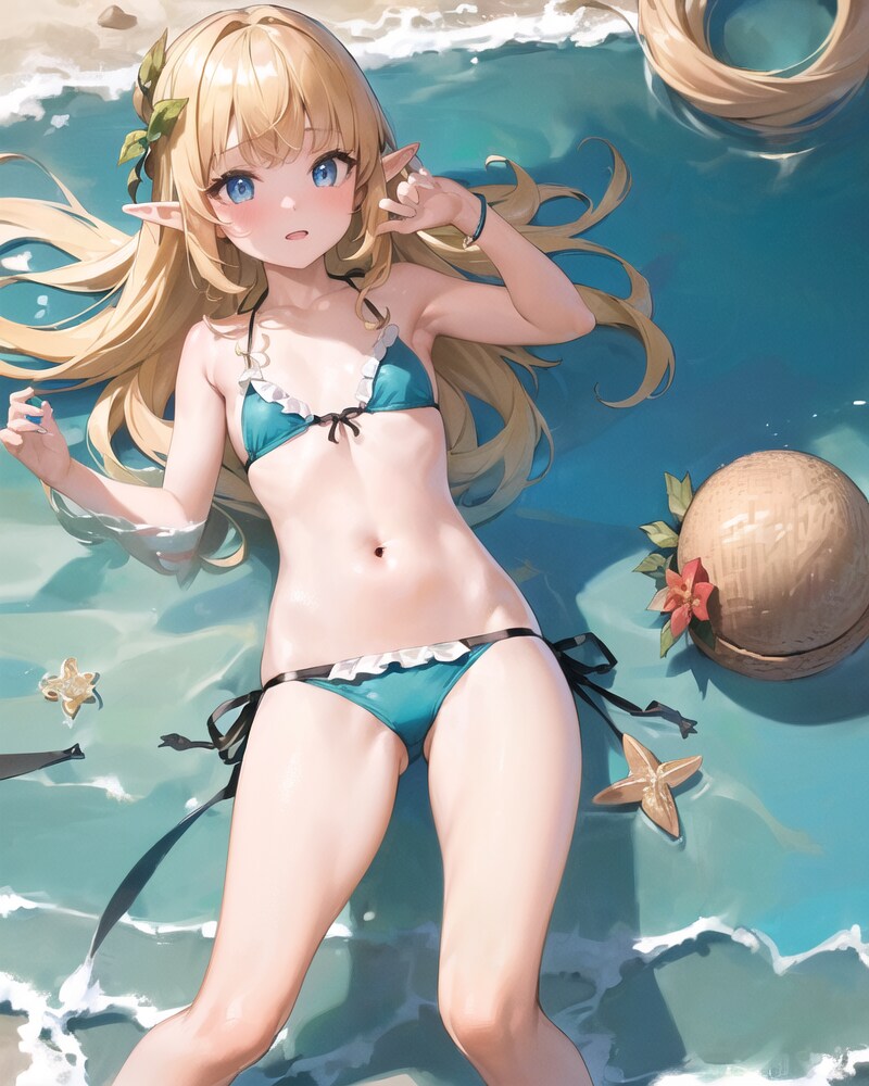 水着エルフちゃん
