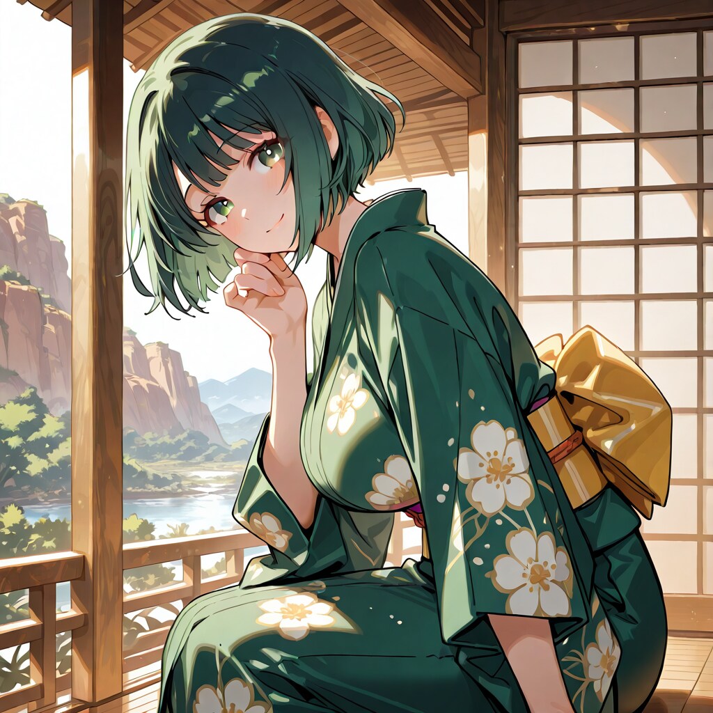 芽生ちゃんの和服姿(BONSAI_Ver) | の人気AIイラスト・グラビア