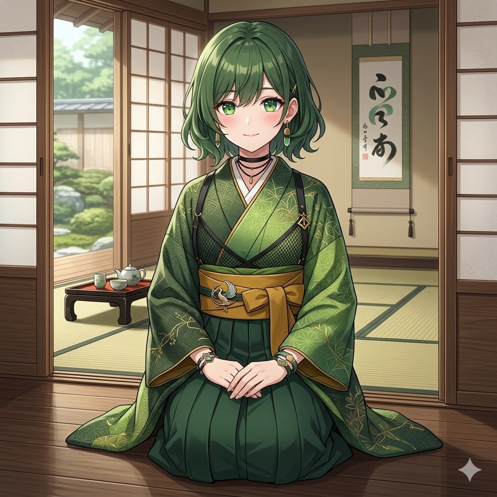 芽生ちゃんの和服姿(BONSAI_Ver)