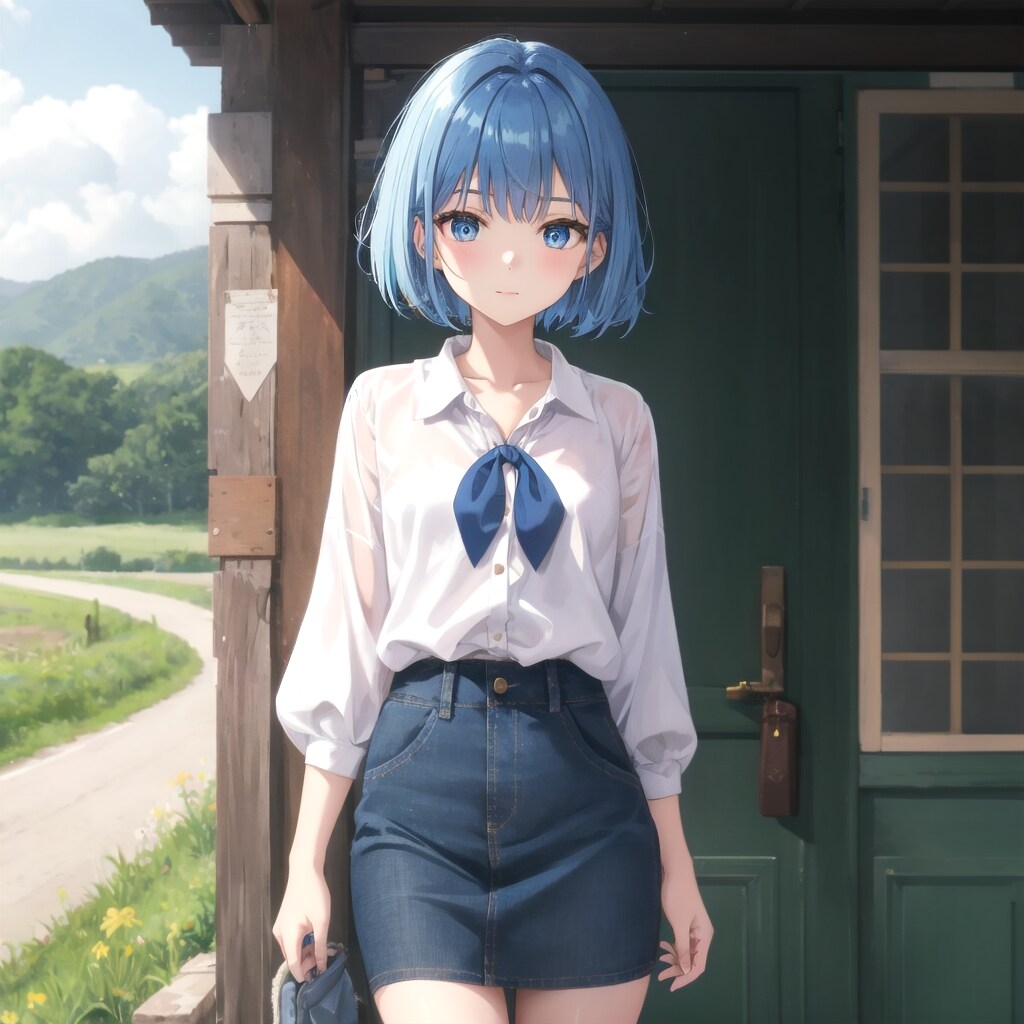 田舎の親戚を訪ねて① | の人気AIイラスト・グラビア