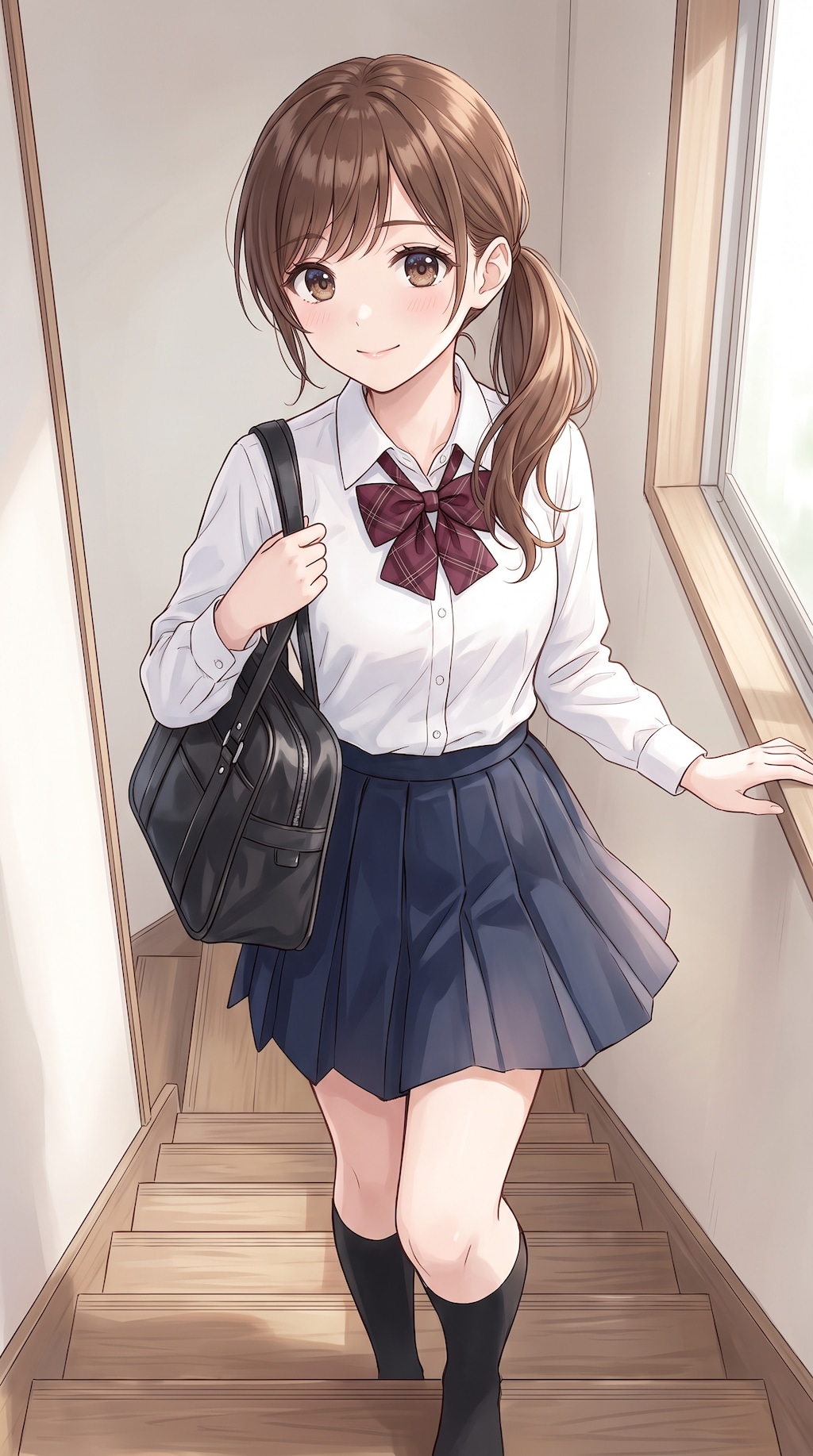 階段の陽だまり