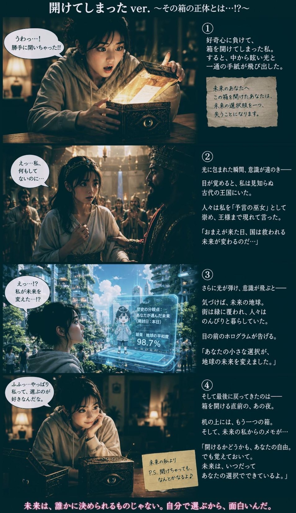 ChatGPT(フォトリアル風)マンガ