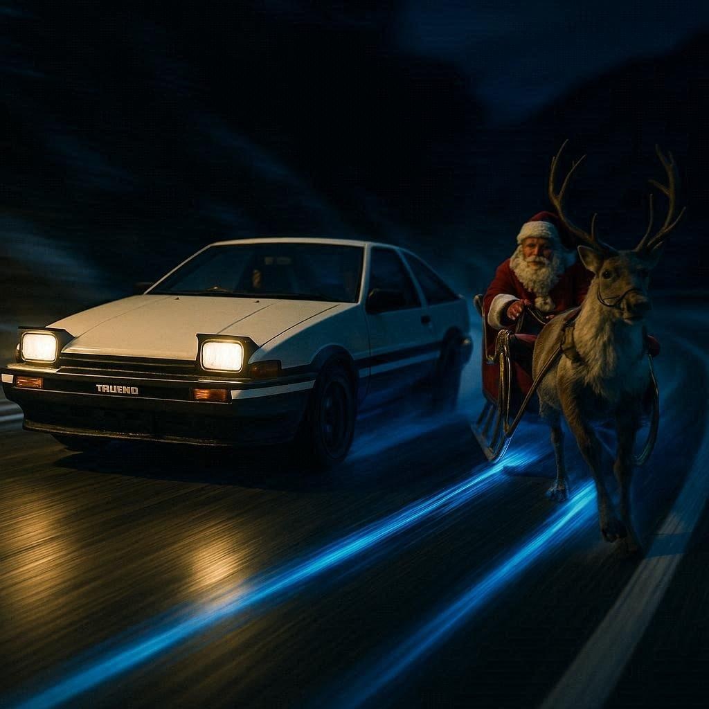 🚗サンタとダウンヒル