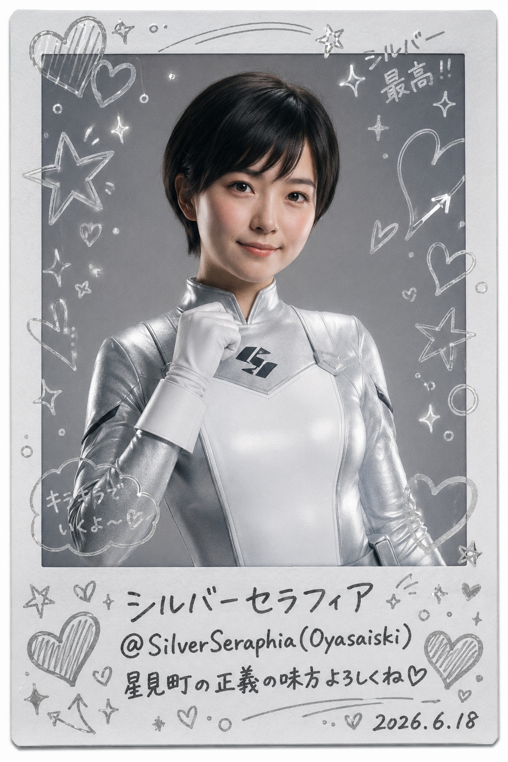 シルバーセラフィアのデコフォト