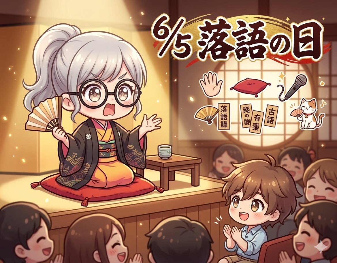 今日は「落語の日」