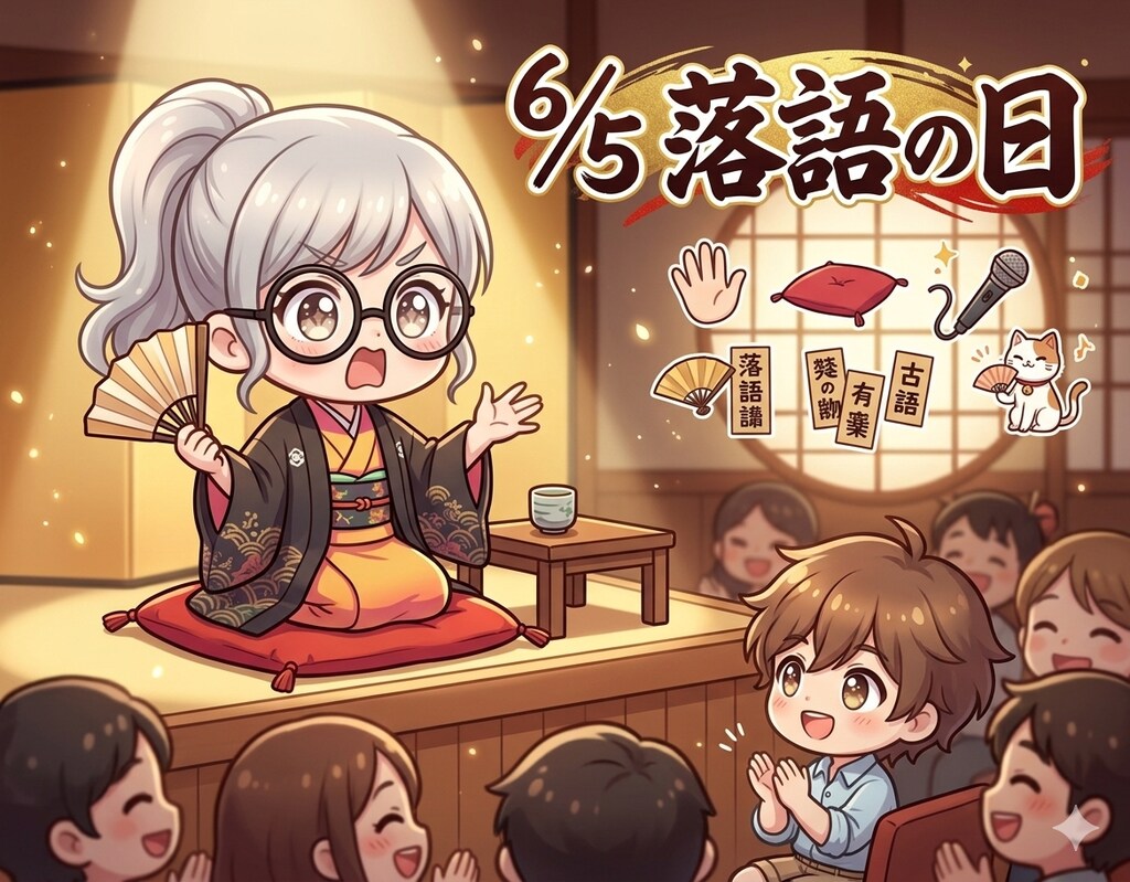 今日は「落語の日」
