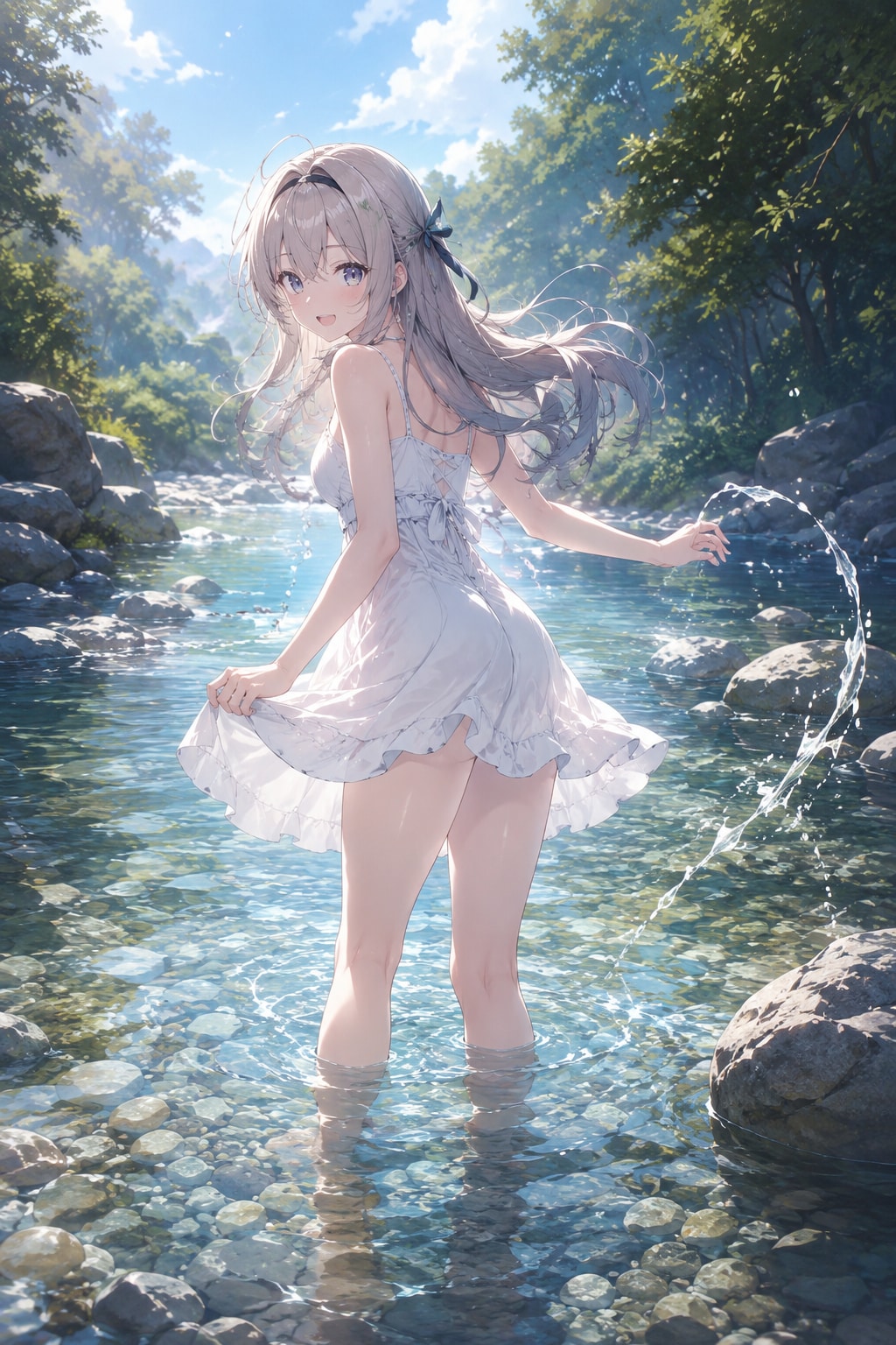 川遊び