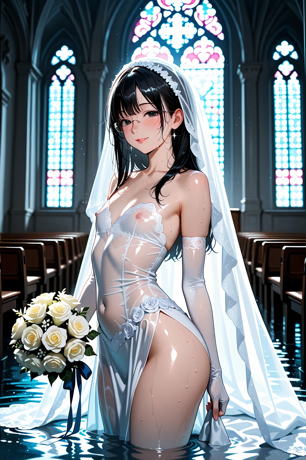 びしょ濡れ花嫁