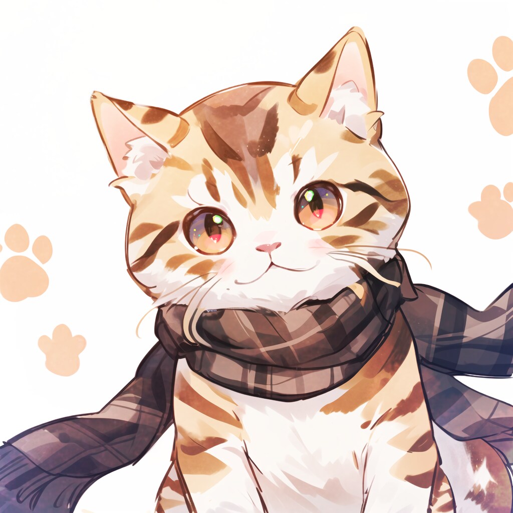 チェック柄にゃ！