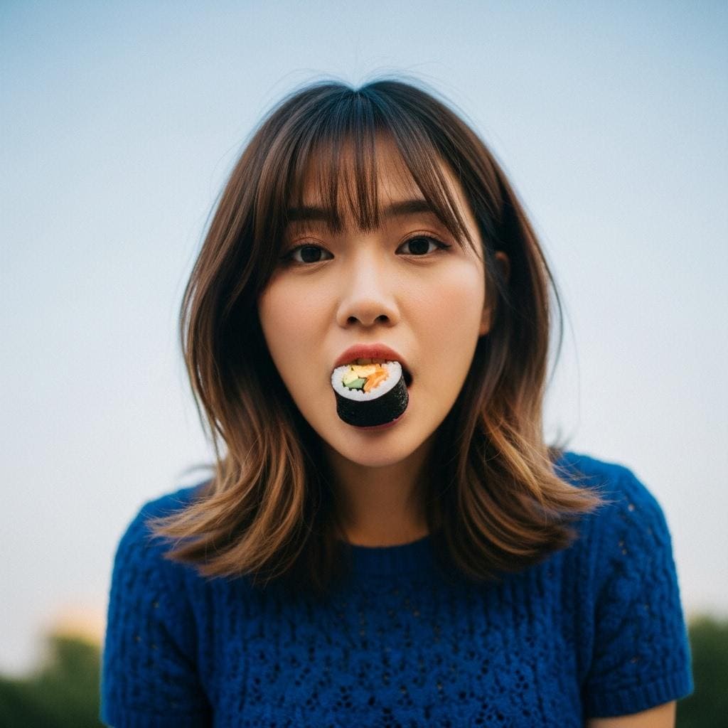 青に溶ける視線