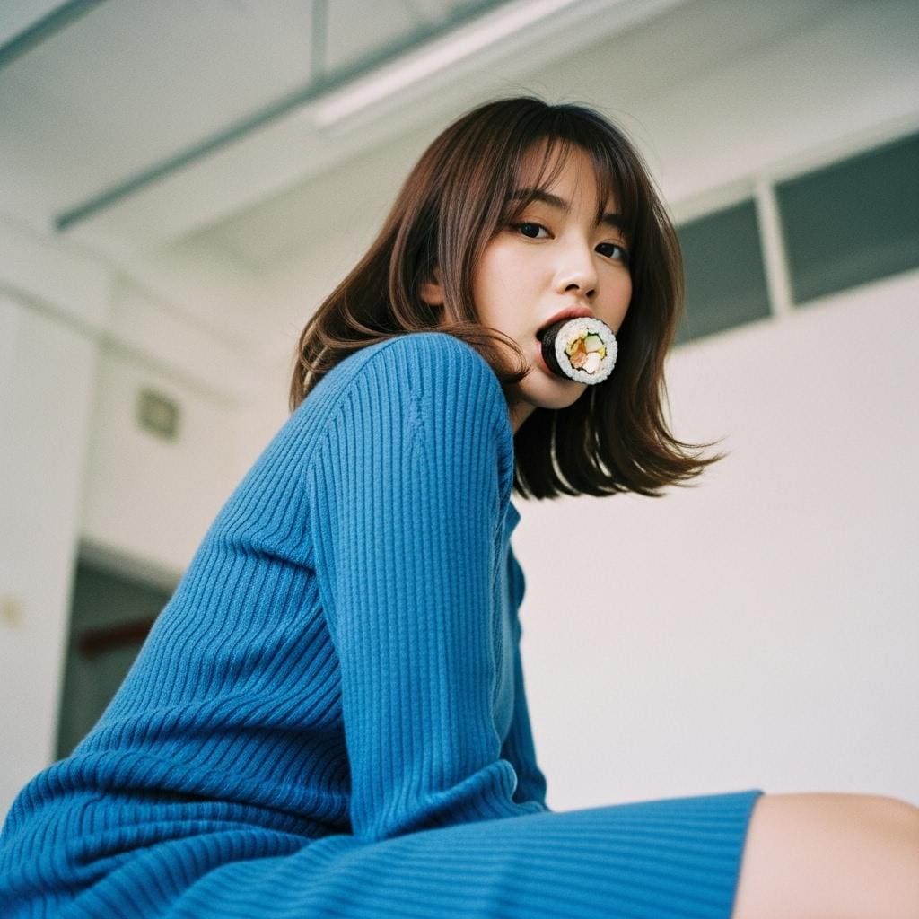 青に溶ける視線