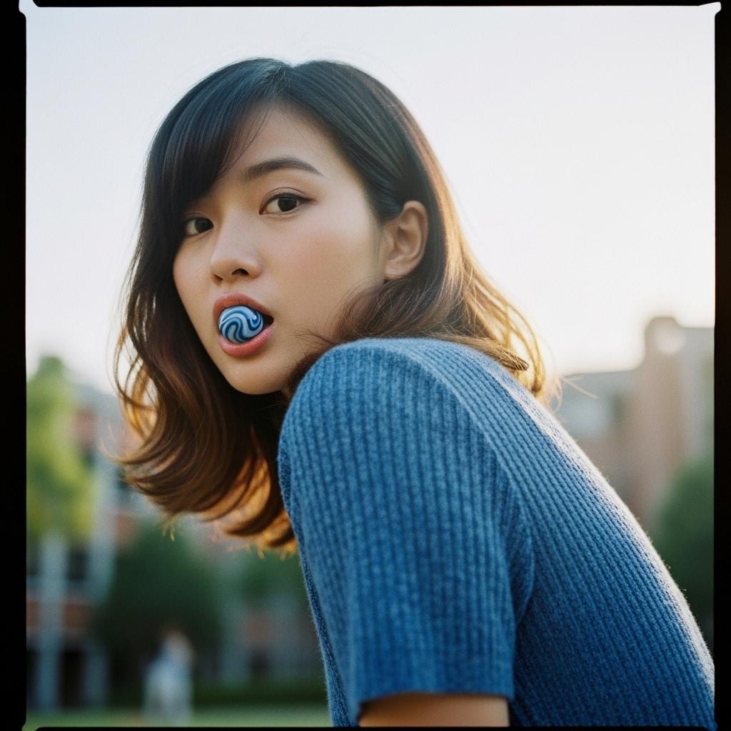 青に溶ける視線