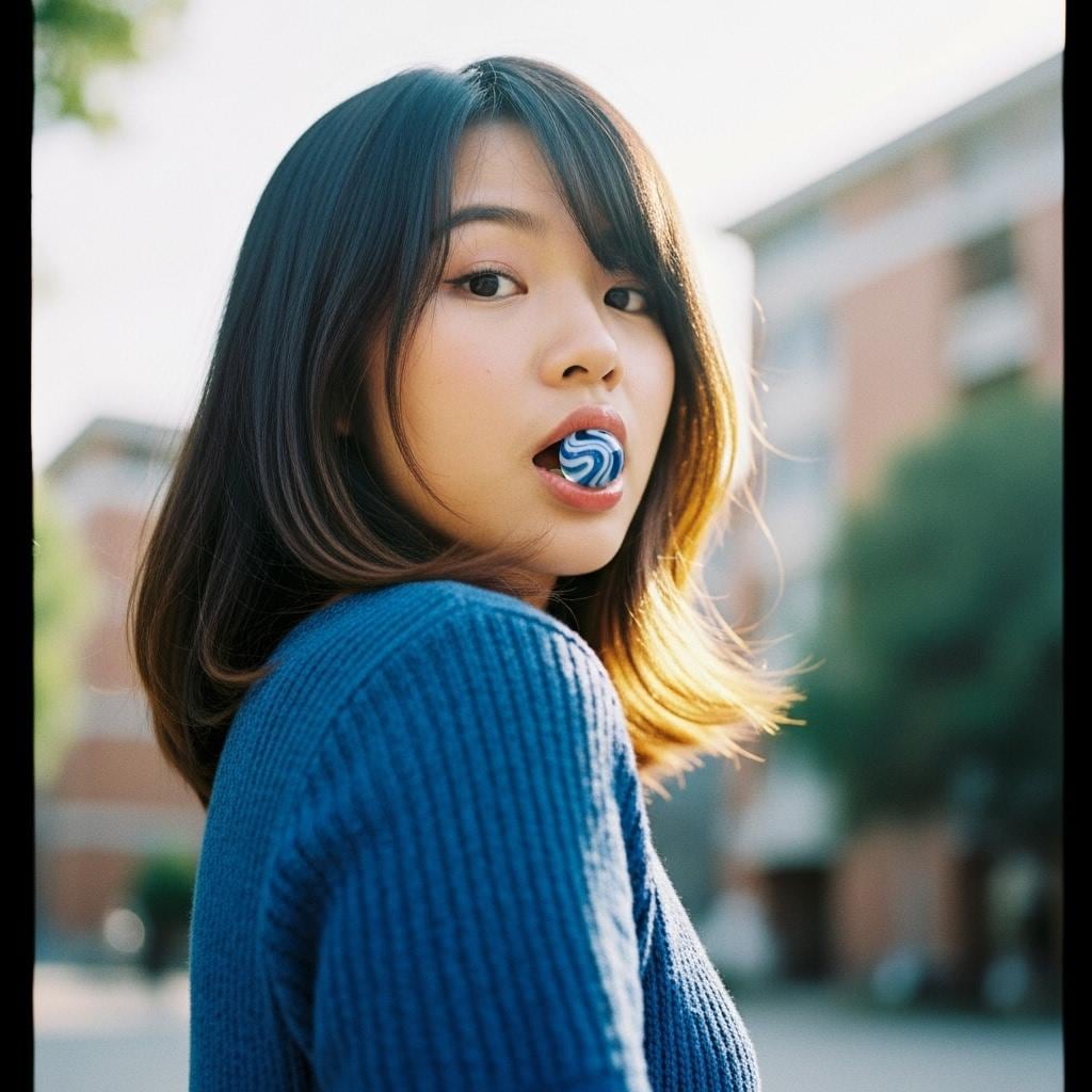 青に溶ける視線