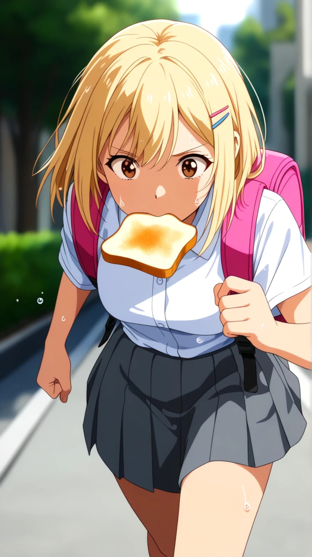 推し活ちゃん　トーストランニング