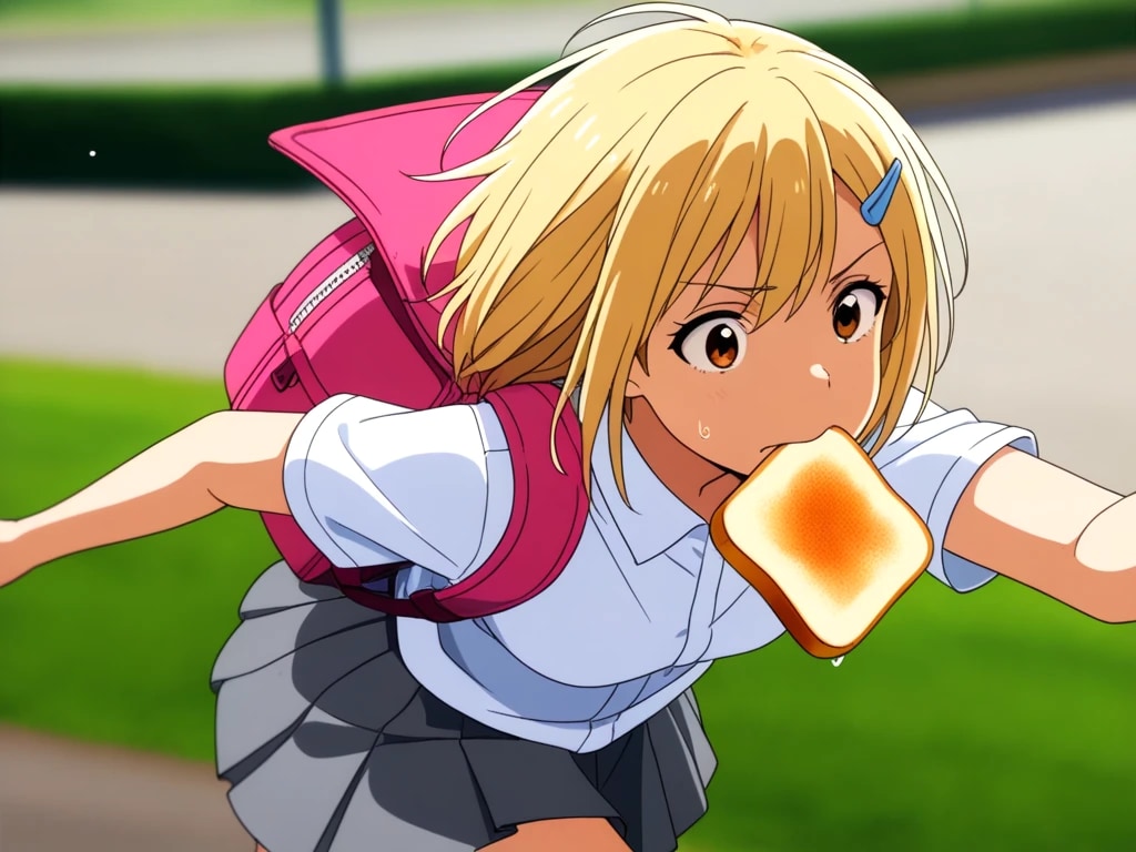 推し活ちゃん　トーストランニング