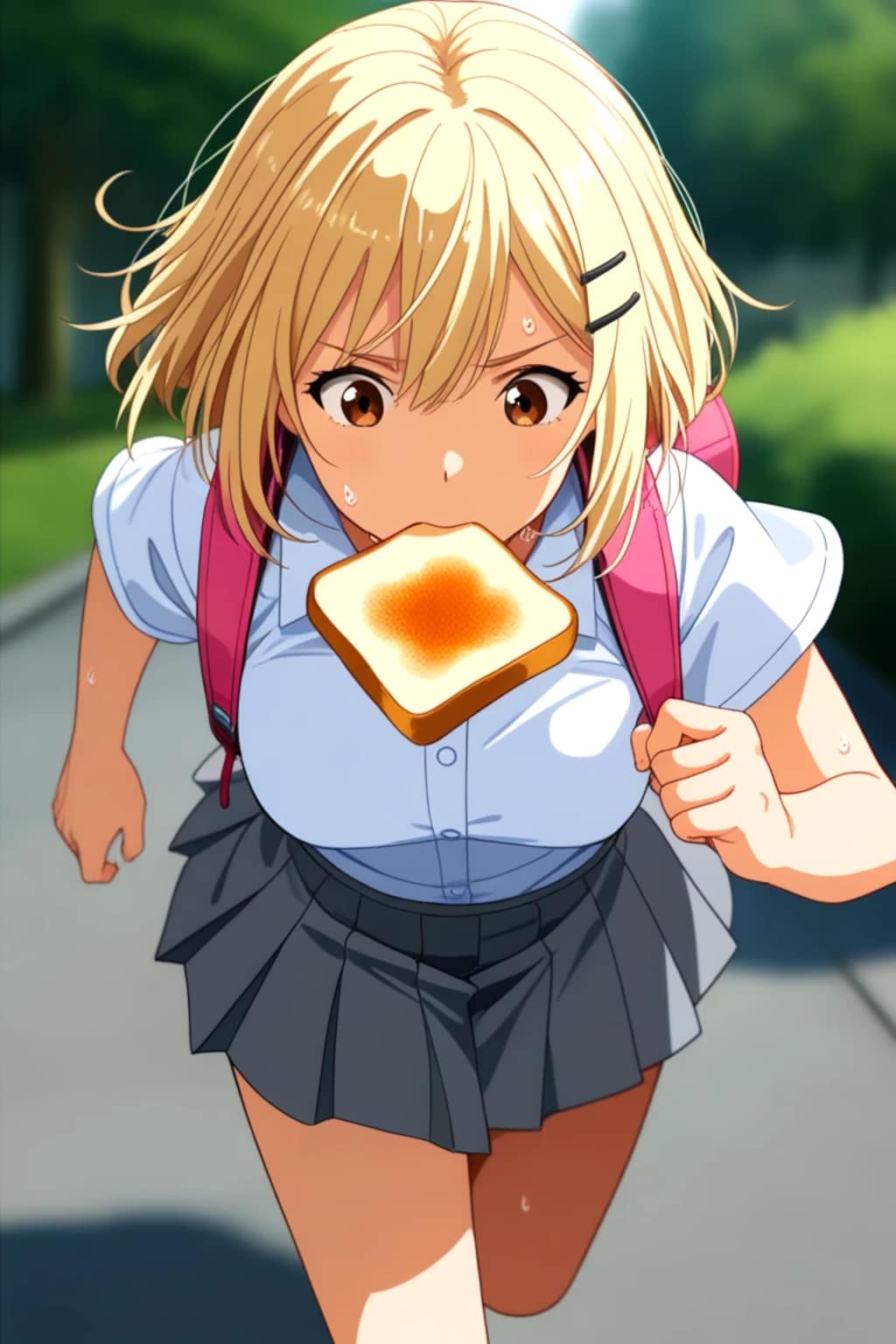 推し活ちゃん　トーストランニング