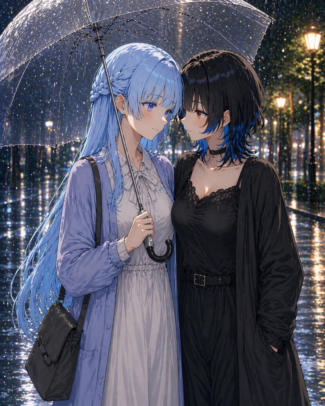 雨と女の子　企画バナーイラスト | の人気AIイラスト・グラビア