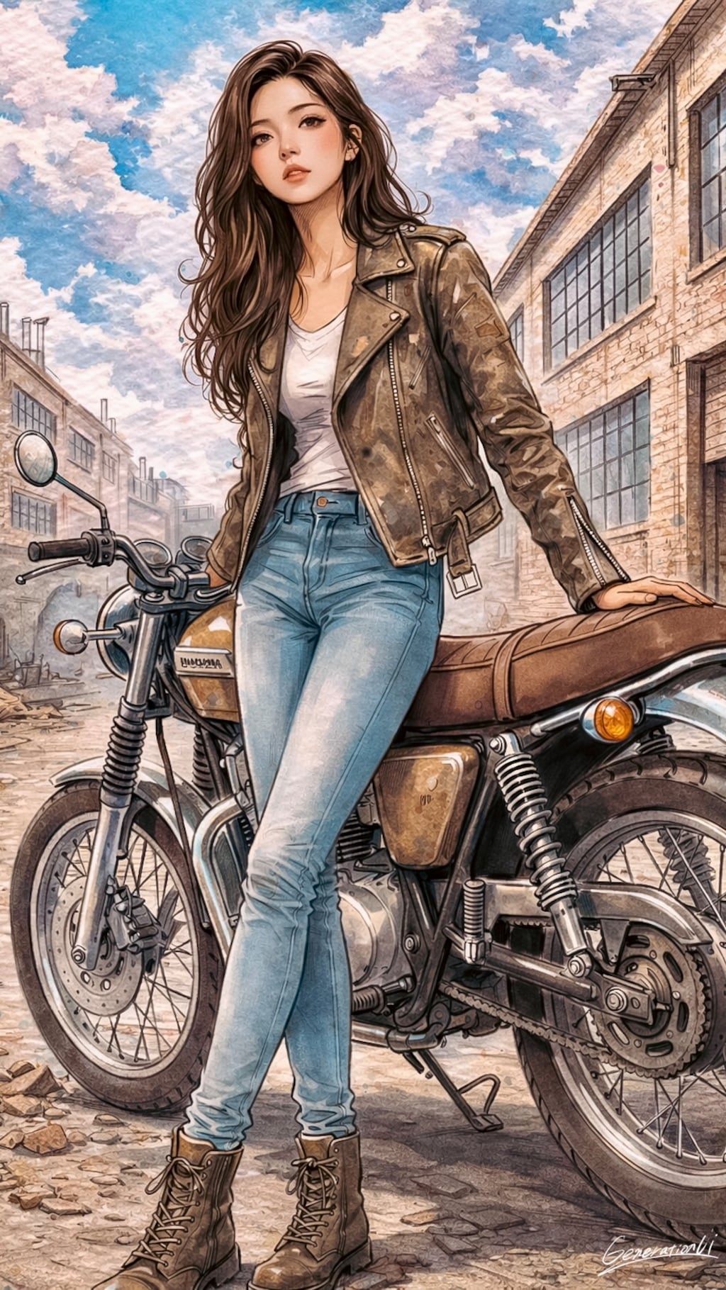 風を待つ横顔／スマホ壁紙アーカイブ