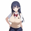 おっぱいが大きい清楚な委員長 4枚目