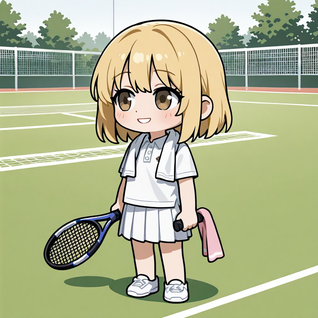 デフォルメのテニス・ヒロイン