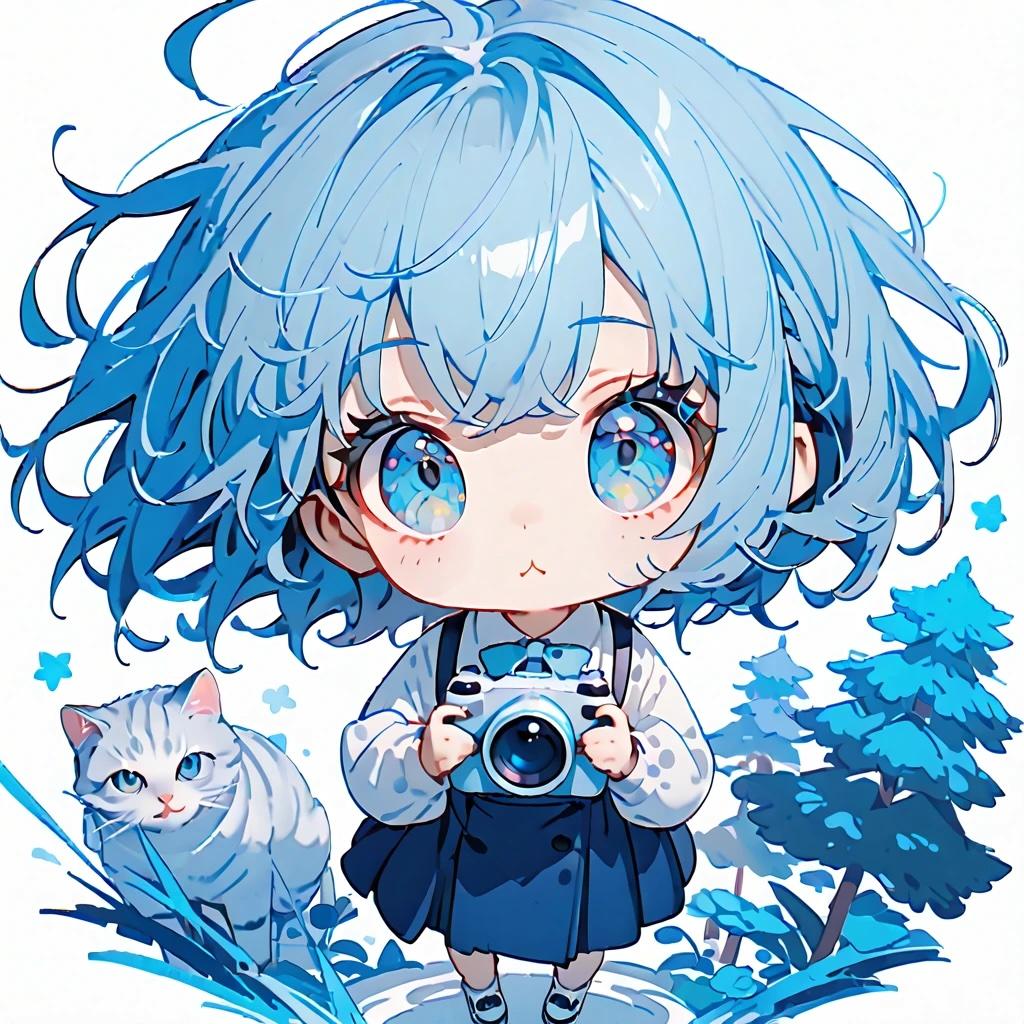 猫と少女とパパのカメラ(日常Ver.) | の人気AIイラスト・グラビア