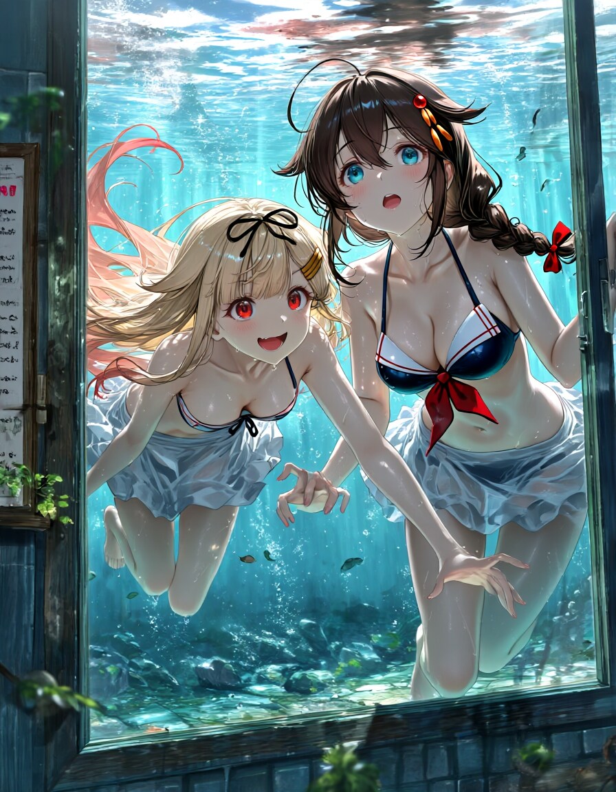 ゆうしぐ　underwater