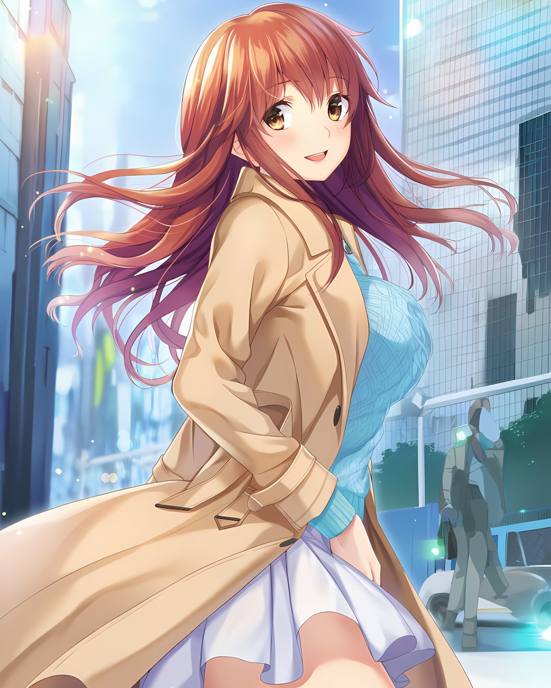 🌸春待ちトレンチで通勤✨爽やかオフィスカジュアルの朝☀️ | の人気AIイラスト・グラビア