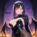 サキュバスのハロウィン衣装の美月ちゃん 8枚目