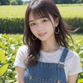 オーバーオールの女性いろいろ 3枚目